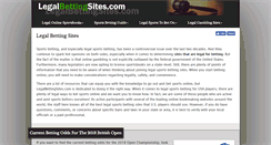 Desktop Screenshot of legalbettingsites.com